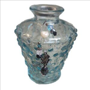 Elegant Blue Glass Vase